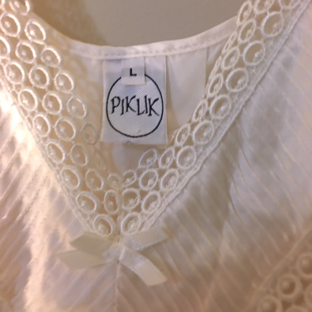 100% silk adjustable strap nightgown